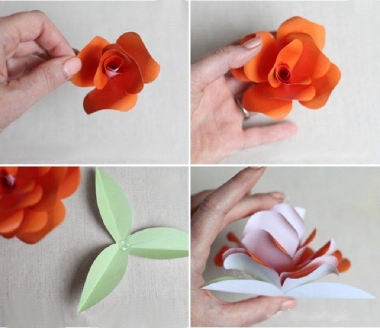 Как сделать розу из бумаги а4 своими руками легко и быстро поэтапно