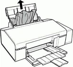 Что делать если выключил принтер во время печати и бумага застряла